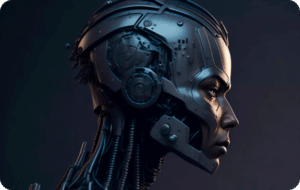 dark robotic woman